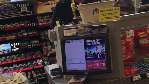 Talkative Cashier Checks Out Products In A Rock 'N’ Roll Beat