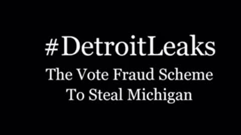 Detroit Ballot stealing, hidden mic