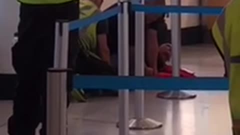 Drunk Lady in Airport Claiming she has Gun