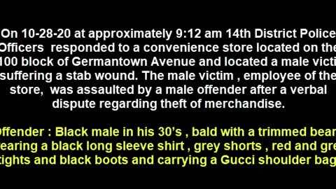 PHILADELPHIA Police: Aggravated Assault 61xx Germantown Ave DC 20 14 066384