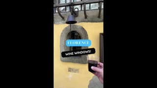 Wine Windows in Florence Italy