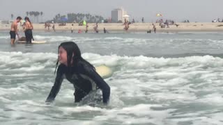 Surfing at Dog Beach San Diego