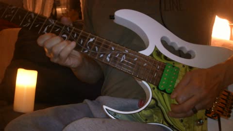 Nighttime Couch Guitar Jam 9 - "Storm Trooper" Hard Rock Ballad (Using my SPARK Amp)