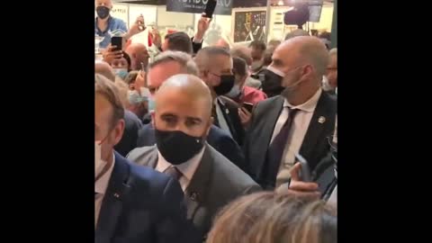 Man Throws Egg At French President Macron