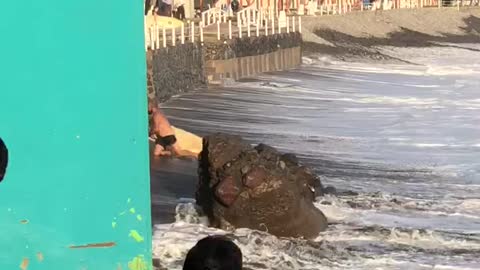 Surfer Gets Unexpectedly Pounded by Waves