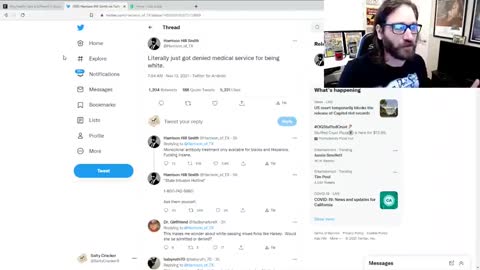 EXPOSED !! MAN DENIED MONOCLONAL ANTIBODY MEDICAL TREATMENT FOR BEING WHITE !!