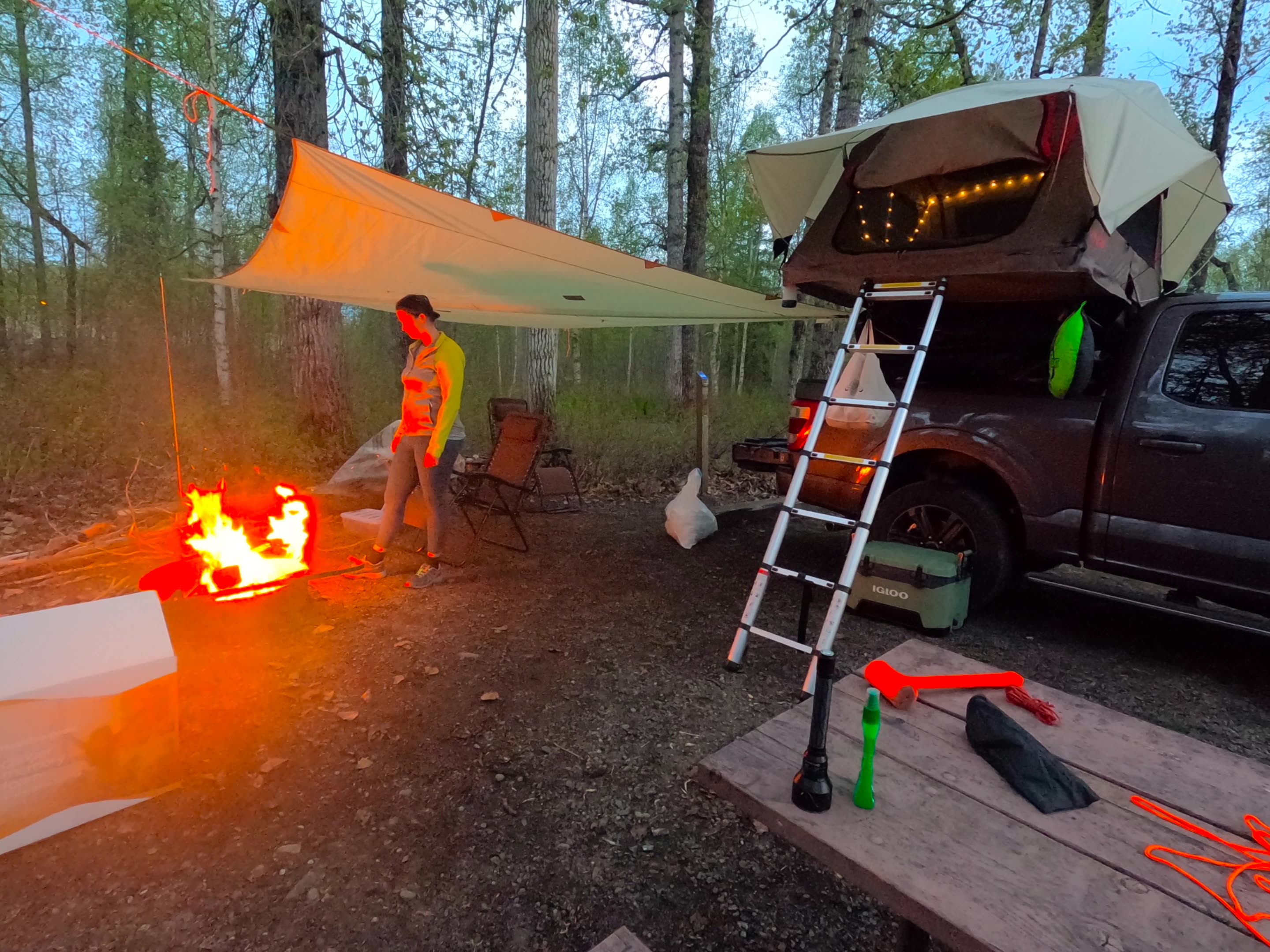 Camping at Montana Creek