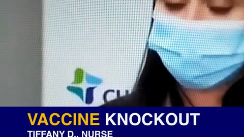 Covid-19 Vaccinated Nurse Faints During Live TV Press Conference