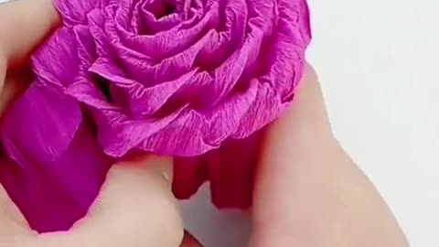 Handmade diy paper rose flower home craft