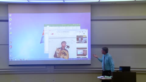 Math Professor Fixes Projector Screen (April Fools Joke)