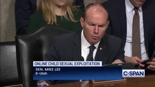 Senate hearing on Child Sex Exploitation: Mike Lee's three choice words for Zuckerberg