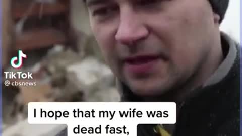 Man loses wife in Ukraine War 💔 #Shorts