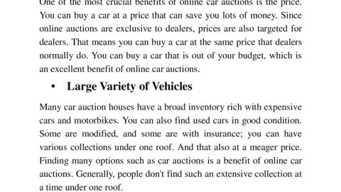 Car Auctions Online: Know the Compelling Benefits of Online Car Auctions