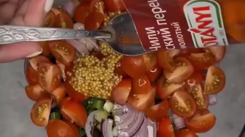 Snack salad with eggplant 🥗