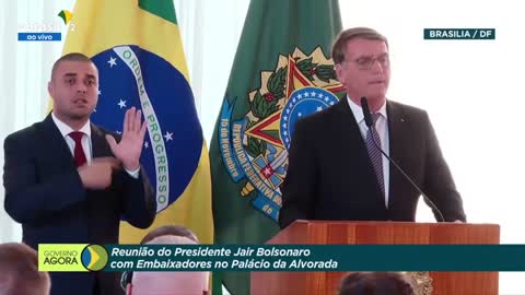 Reunião entre Bolsonaro e embaixadores sobre urnas eletrônicas