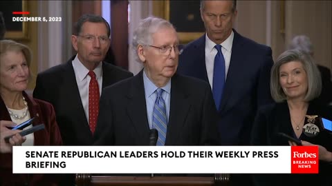 McConnell Reacts To Democrats Refusing To Expel Bob Menendez From Senate