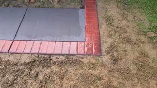 Stamped concrete bricks