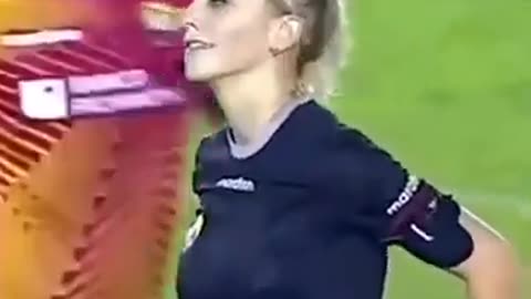 football referee showing her swag
