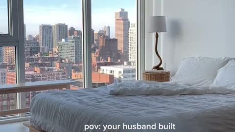 pov: your husband built you your dream bed frame +