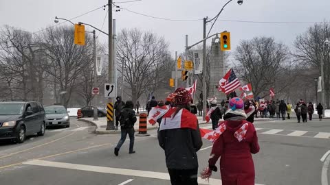 Chanting "Fuck Trudeau" Down Bloor