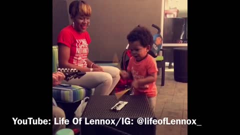 Toddler Shows Off His Drumming Skills
