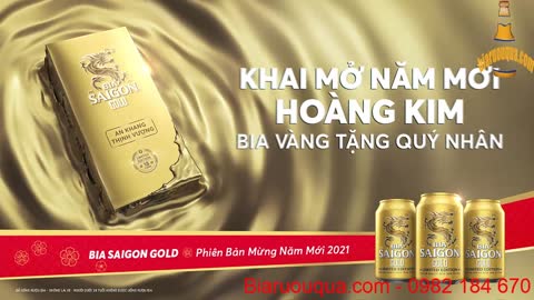 Bia Sài Gòn GOLD - Khai mở năm mới, bia bàng tặng quý nhân