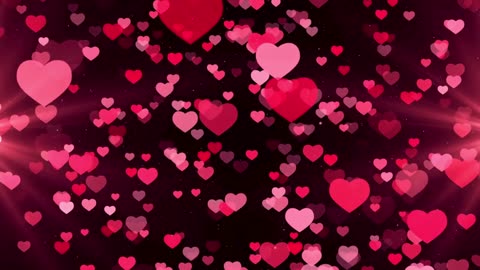 821. Neon Lights Love Heart Tunnel💜Purple Heart Background Neon Heart