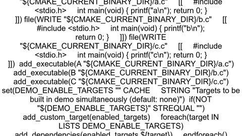 How can I build multiple targets using cmake build