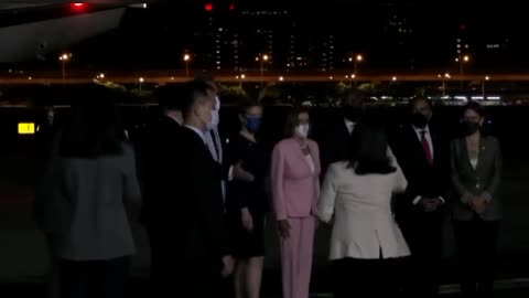 Nancy Pelosi arrives in Taiwan despite repeated warnings from mainland China.