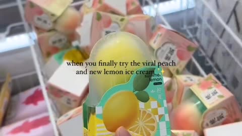 Peach 🍑 and Lemon 🍋 Ice Cream 🍨
