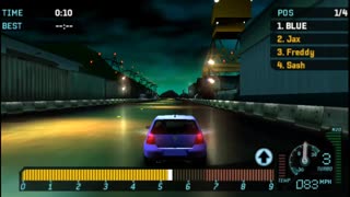 NFS Underground Rivals - Drag Race Event 1 Bronze Difficulty(PPSSP HD)