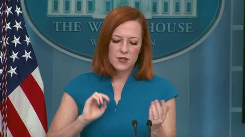 Psaki is asked for the White House's reaction to the first busload of migrants that Gov. Abbott sent to DC