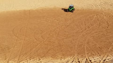 Hill climb at little Sahara