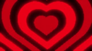 394. Black and Red Y2k Neon LED Lights Heart