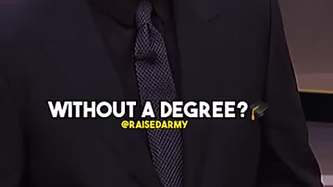 Degree doesnot define success🎓 #motivationalquotes #steveharvey #mindset #success #raisedarmy