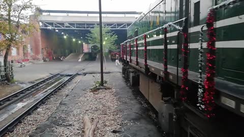 Decorated American Locomotive GEU20 Pakistan Railways going for its first ride