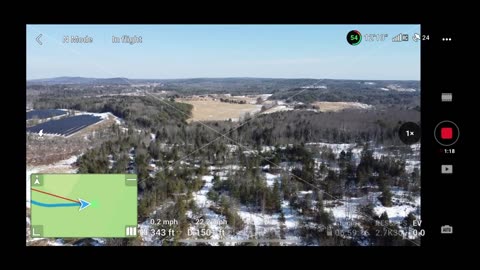 Actual software view DJI mini 2