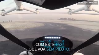 Primeiro voo de táxi aéreo autônomo é feito em Dubai