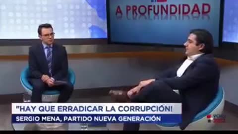 Sergio Mena y un periodista idiota