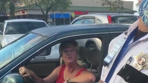 Livid Woman Yells in Walmart Parking Lot