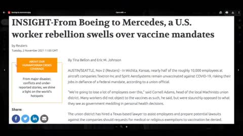 Worker Rebellions Against Vaccine Mandates Intensify