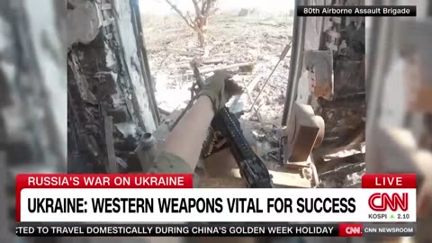 Video shows Ukrainian brigade storming Russian position with US-made weapons