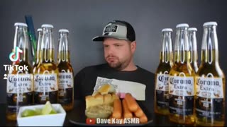 12 Corona beers Mukbang ASMR