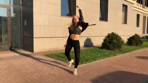 Beautiful girl dancing