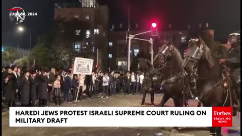 Haredi Jews Protest Israeli Supreme Court Ruling To Include Them In Military Draft