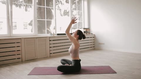 Woman Doing Yoga