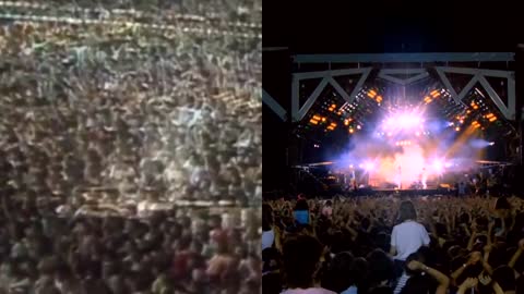 queen rock in rio 1985 vs budapest 1986 we are the champions