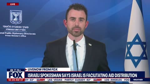 Israeli government spokesperson Eylon Levy gives daily briefing on Israel-Hamas war.