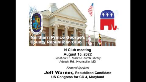 Jeff Warner speaks at N Club - August 15, 2022