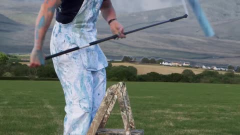 SATISFYING Blue Sky Paint Effect